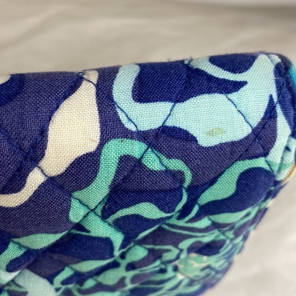 Vera Bradley Wallet Katalina Blues Floral Print Zip Around Accordion Design - Picture 10 of 10